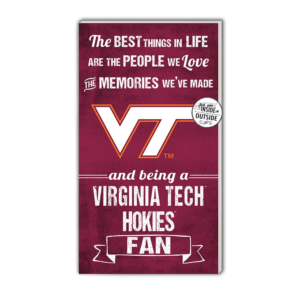 11x20 Indoor Outdoor Sign The Best Things Virginia Tech Hokies