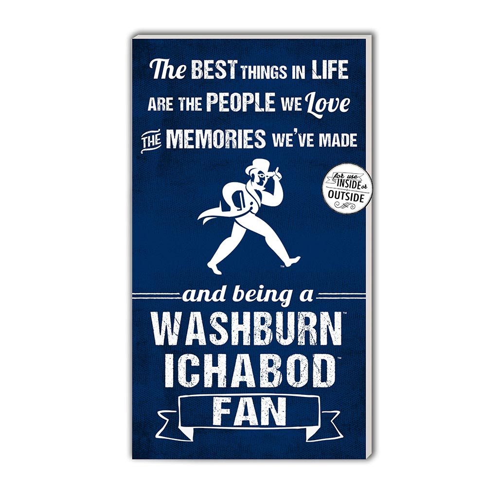 11x20 Indoor Outdoor Sign The Best Things Washburn Ichabods