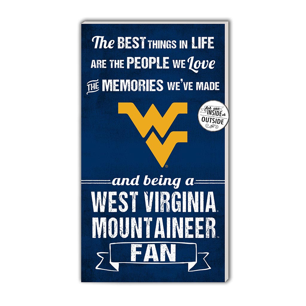 11x20 Indoor Outdoor Sign The Best Things West Virginia Mountaineers