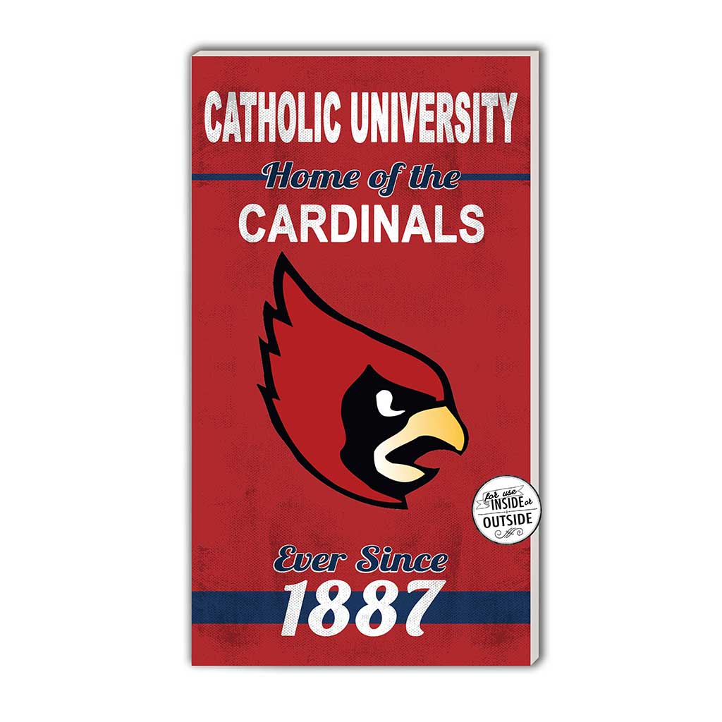 11x20 Indoor Outdoor Sign Home of the The Catholic University of America Cardinals