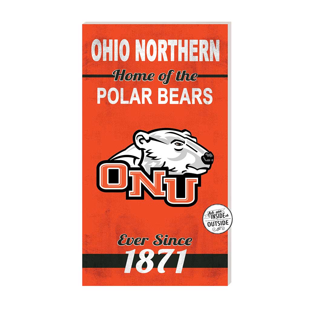 11x20 Indoor Outdoor Sign Home of the Ohio Northern University Polar Bears