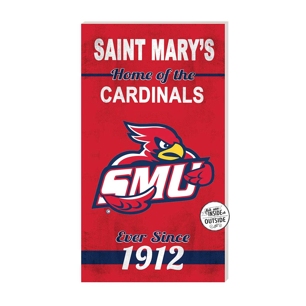 11x20 Indoor Outdoor Sign Home of the Saint Mary's University of Minnesota Cardinals
