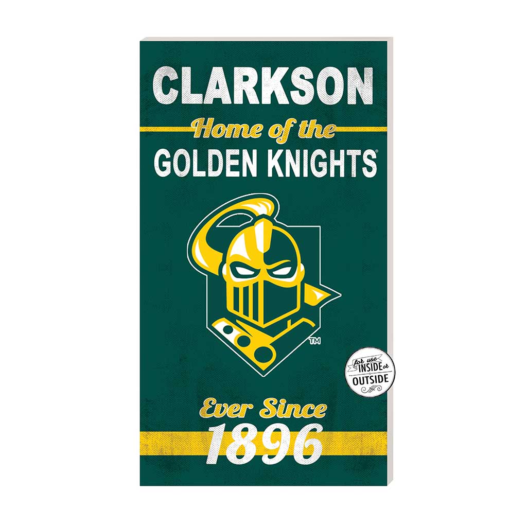 11x20 Indoor Outdoor Sign Home of the Clarkson University Golden Knights