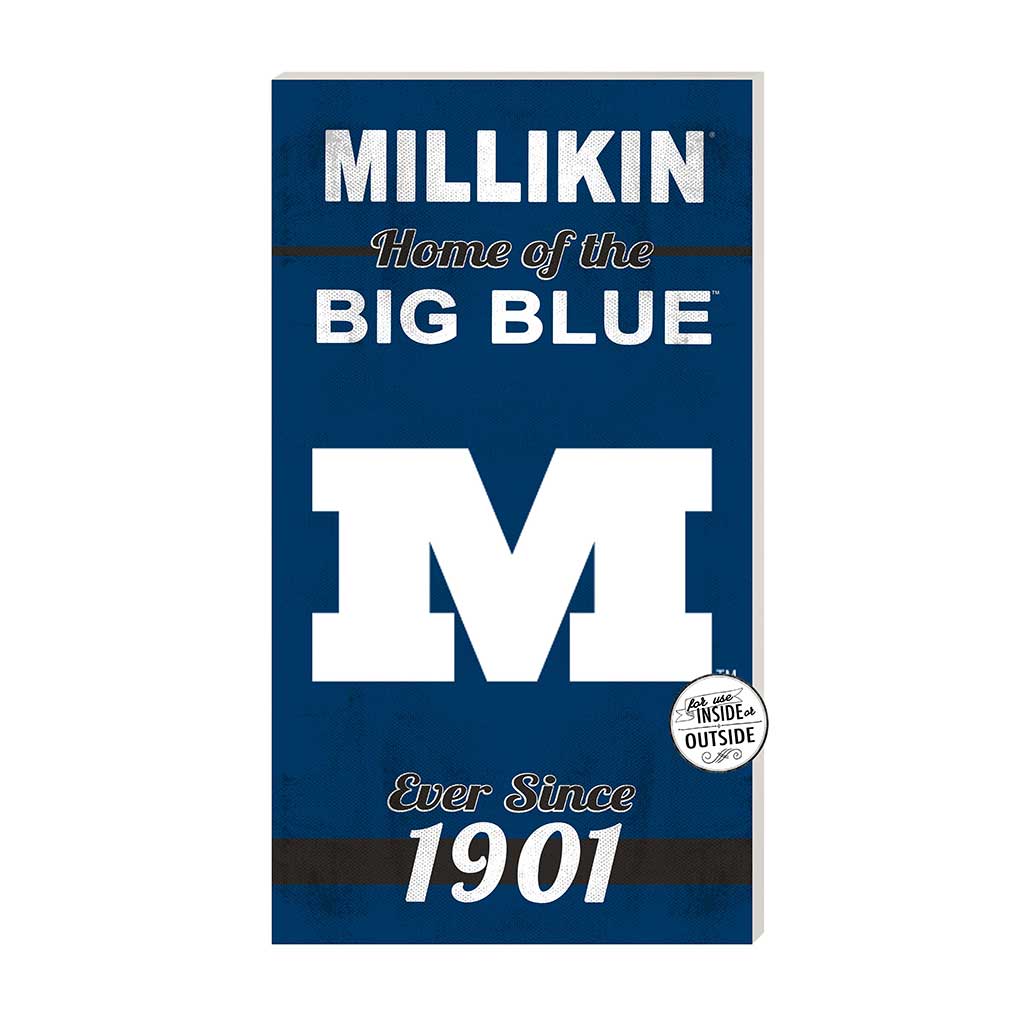 11x20 Indoor Outdoor Sign Home of the Millikin University Big Blue