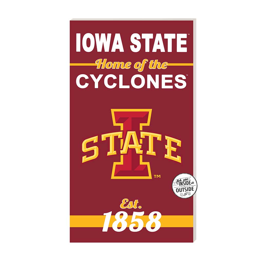 11x20 Indoor Outdoor Sign Home of the Iowa State Cyclones