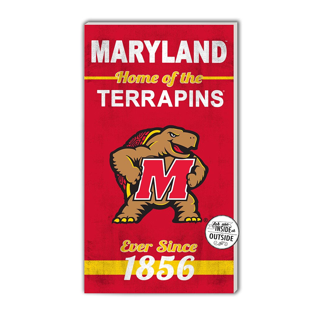 11x20 Indoor Outdoor Sign Home of the Maryland Terrapins