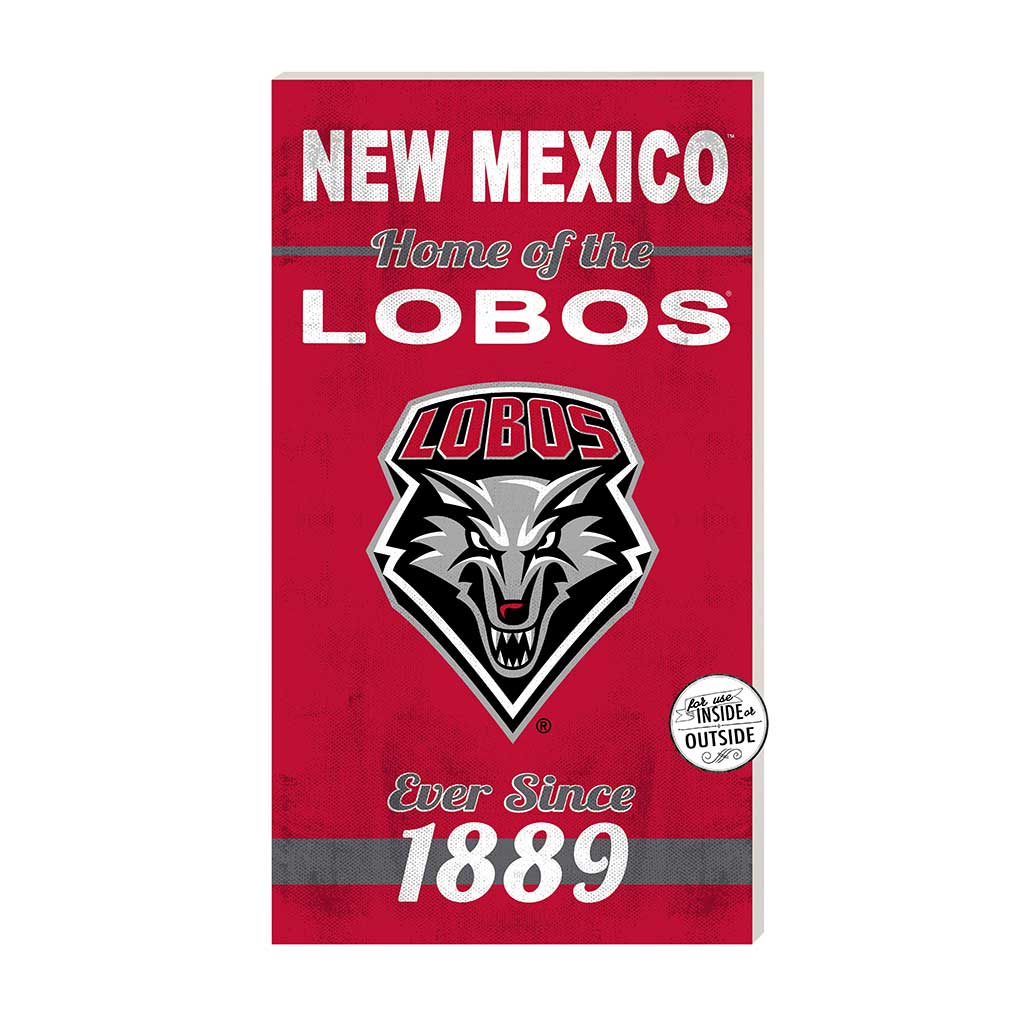 11x20 Indoor Outdoor Sign Home of the New Mexico Lobos