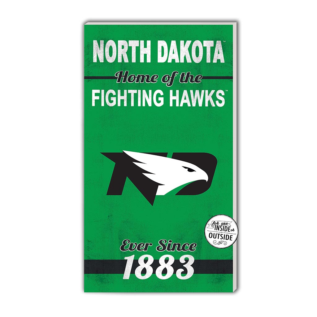 11x20 Indoor Outdoor Sign Home of the North Dakota Fighting Hawks