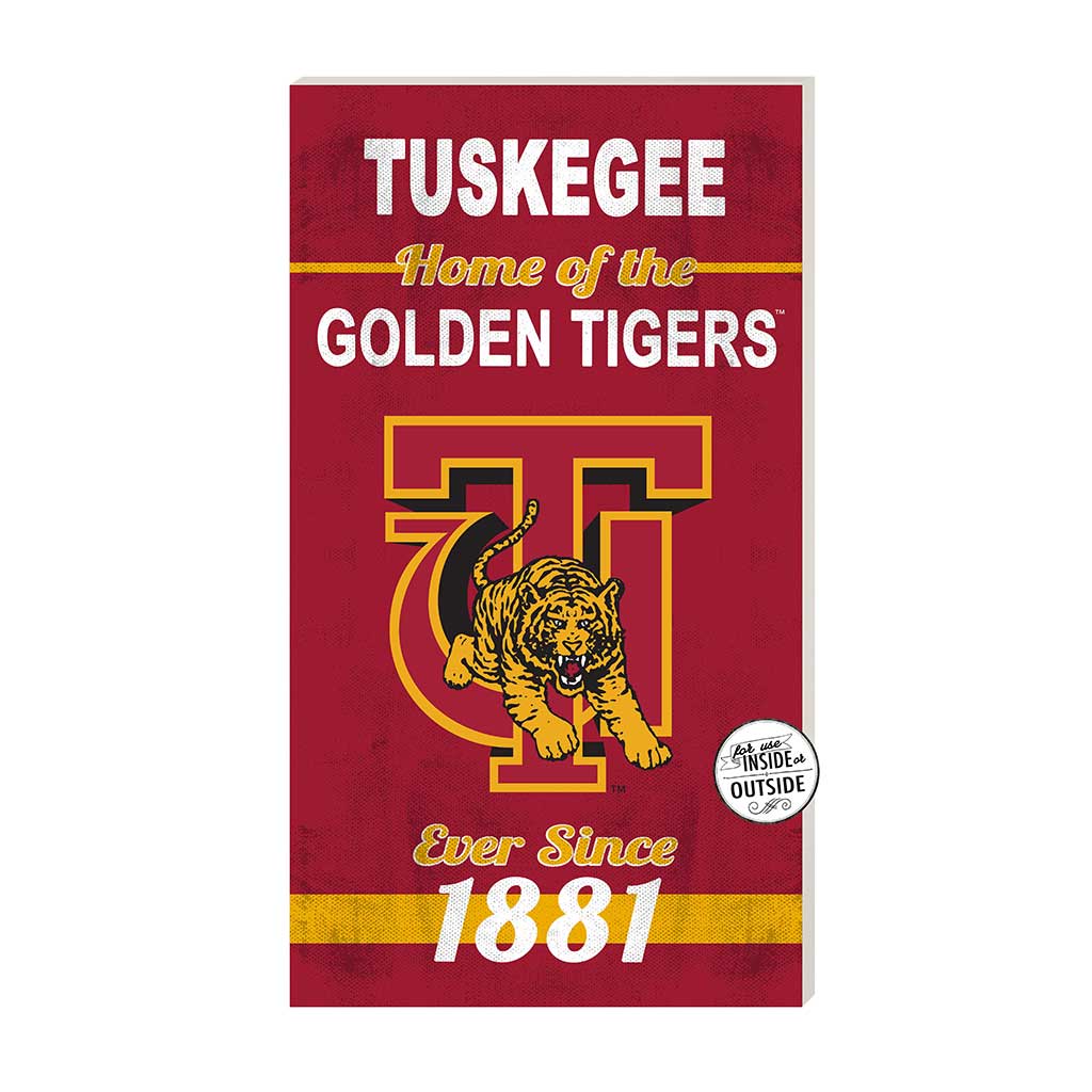 11x20 Indoor Outdoor Sign Home of the Tuskegee Golden Tigers