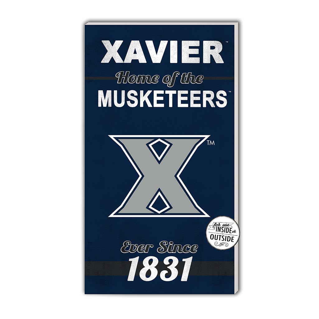 11x20 Indoor Outdoor Sign Home of the Xavier Ohio Musketeers