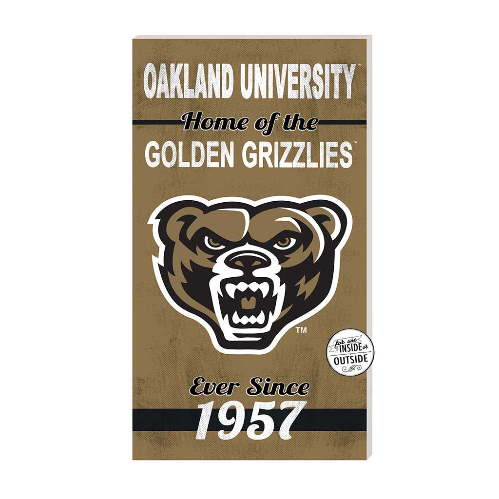 11x20 Indoor Outdoor Sign Home of the Oakland University Golden Grizzlies