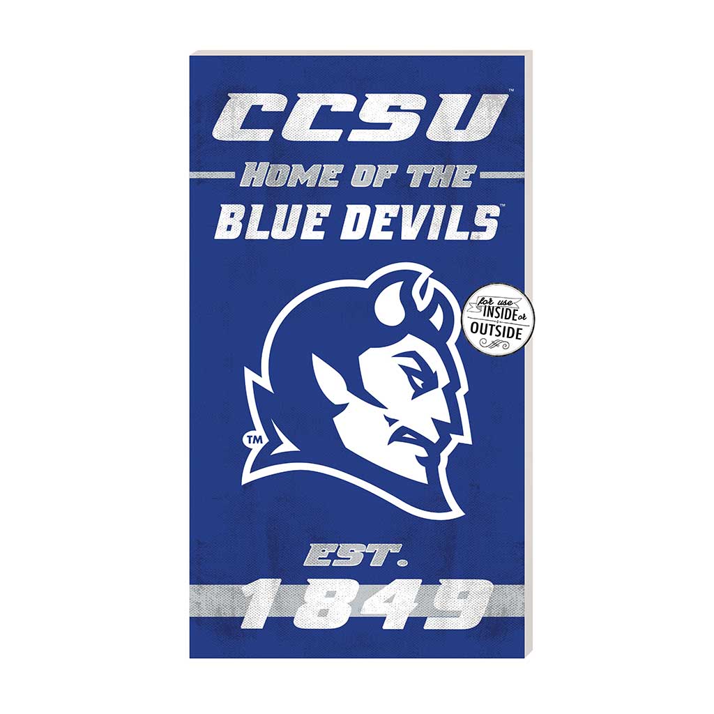 11x20 Indoor Outdoor Sign Home of the Central Connecticut State Blue Devils