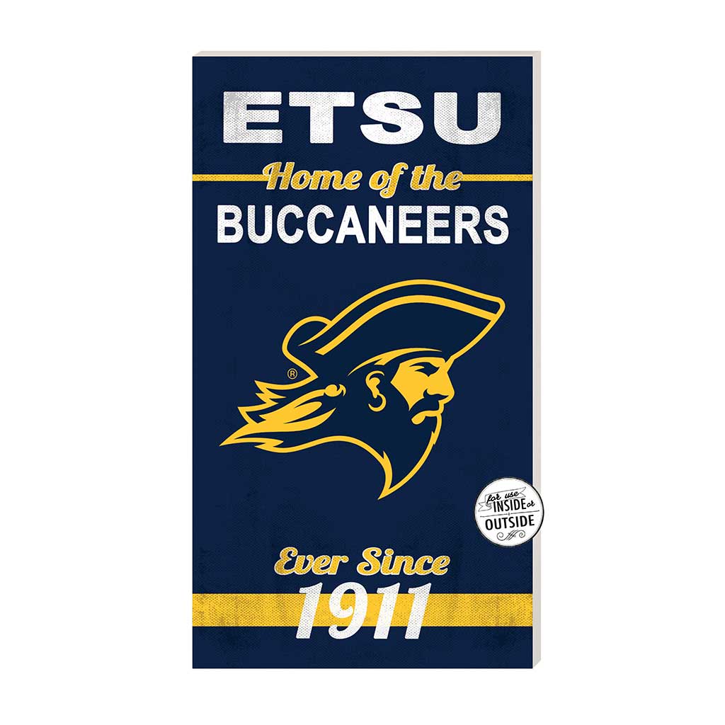 11x20 Indoor Outdoor Sign Home of the East Tennessee State Buccaneers