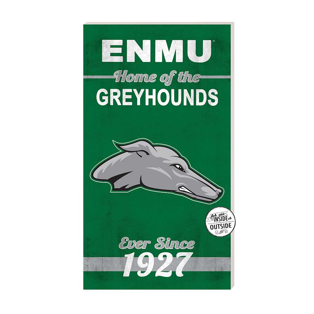 11x20 Indoor Outdoor Sign Home of the Eastern New Mexico GREYHOUNDS