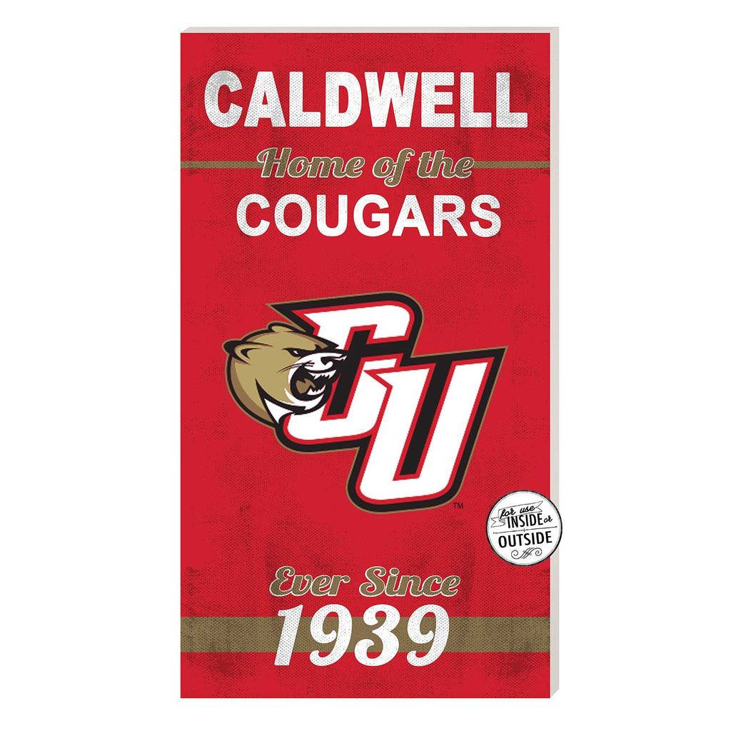 11x20 Indoor Outdoor Sign Home of the Caldwell University COUGARS