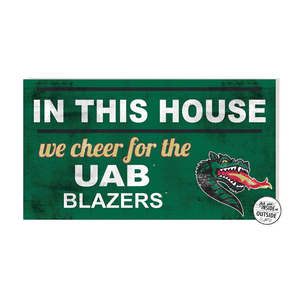 20x11 Indoor Outdoor Sign In This House Alabama Birmingham Blazers