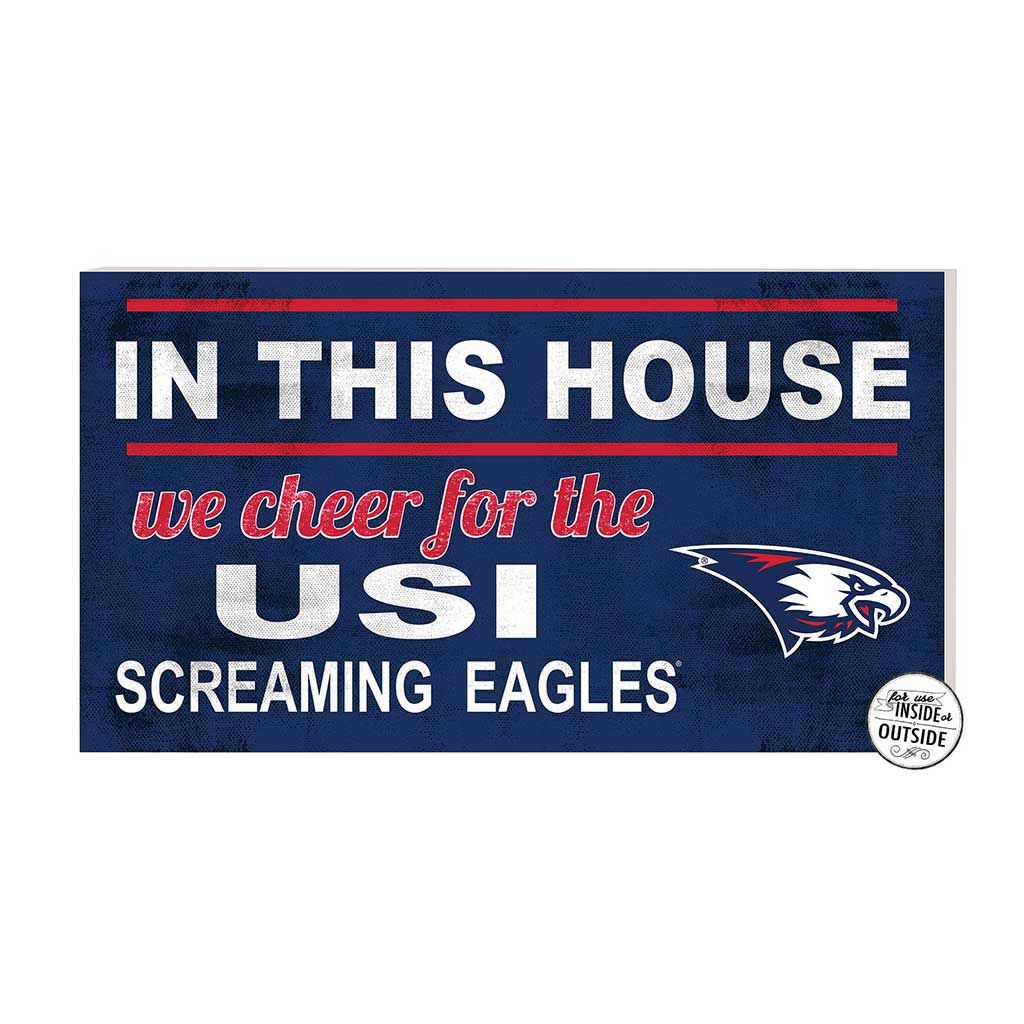 20x11 Indoor Outdoor Sign In This House Southern Indiana Screaming Eagles