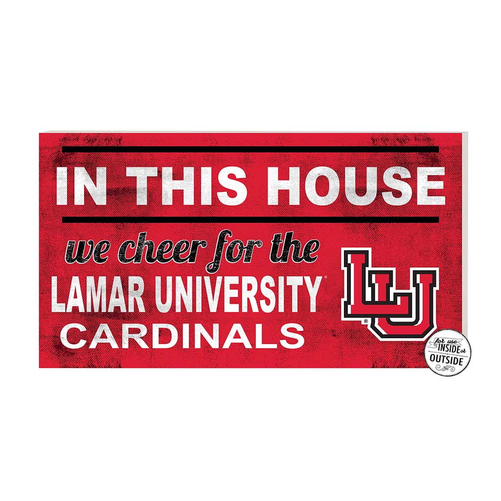20x11 Indoor Outdoor Sign In This House Lamar Cardinals