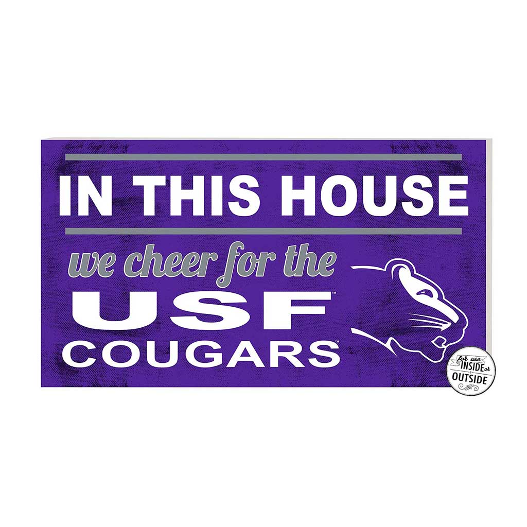 20x11 Indoor Outdoor Sign In This House Sioux Falls Cougars