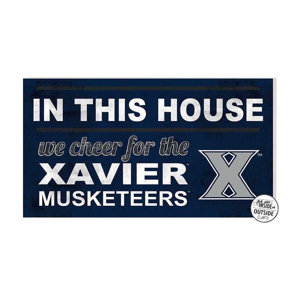 20x11 Indoor Outdoor Sign In This House Xavier Ohio Musketeers