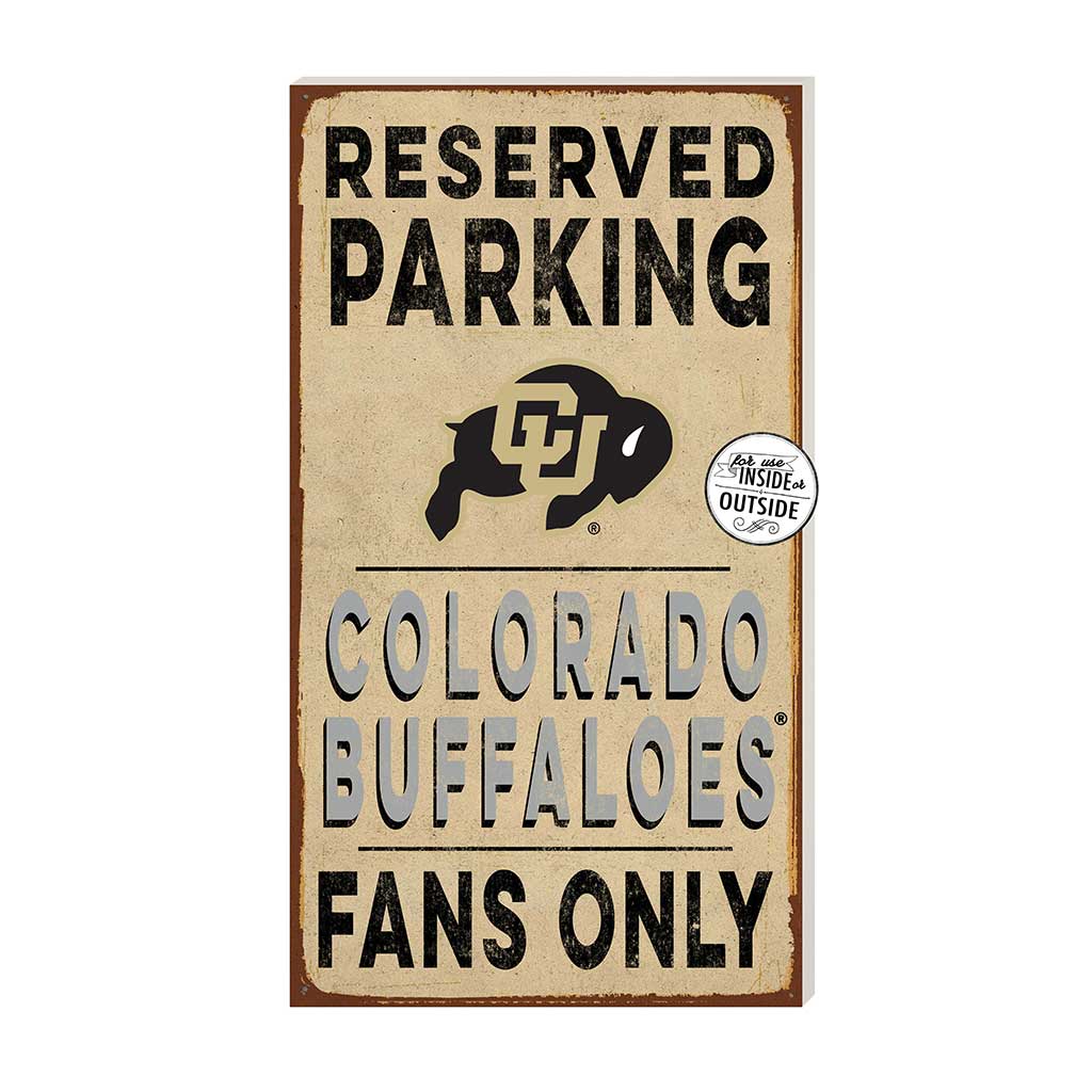 11x20 Indoor Outdoor Reserved Parking Sign Colorado (Boulder) Buffaloes