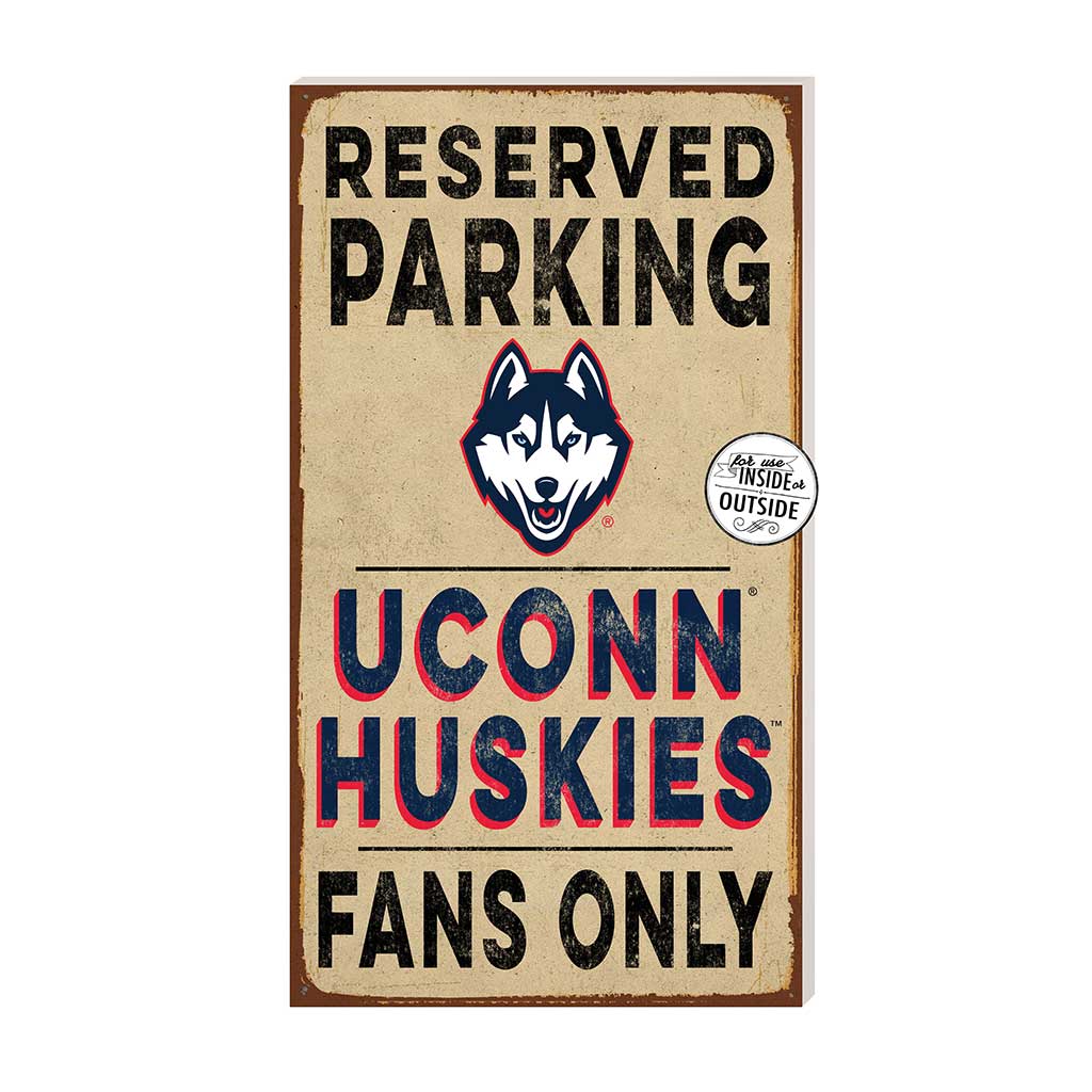 11x20 Indoor Outdoor Reserved Parking Sign Connecticut Huskies