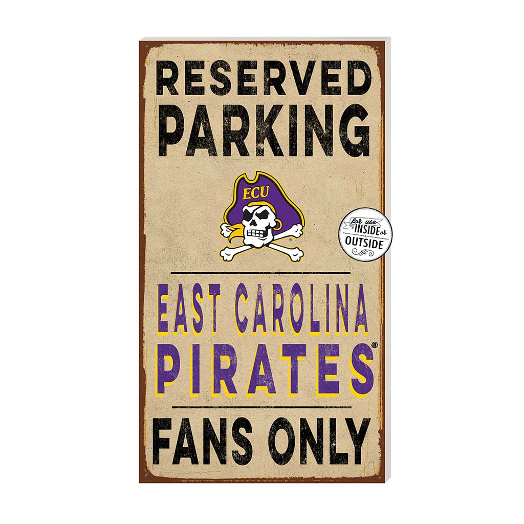 11x20 Indoor Outdoor Reserved Parking Sign East Carolina Pirates