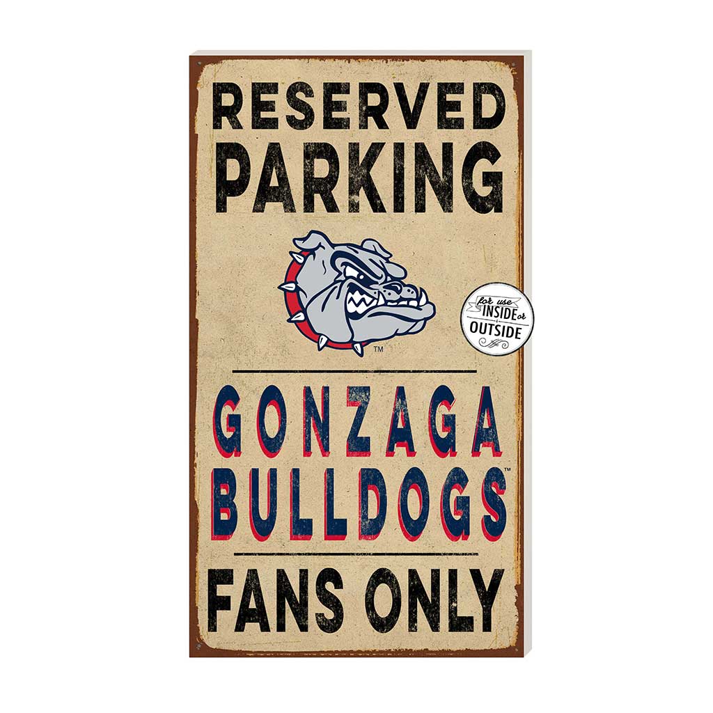 11x20 Indoor Outdoor Reserved Parking Sign Gonzaga Bulldogs