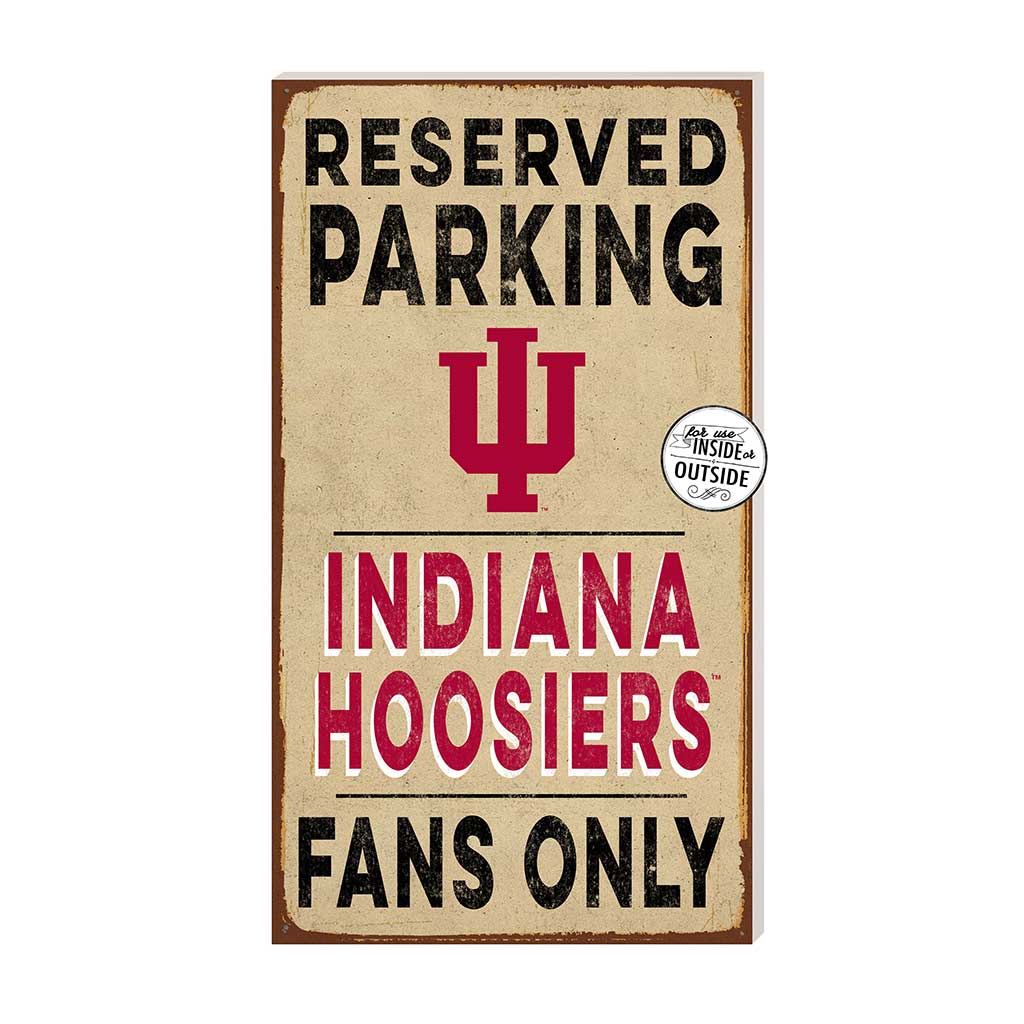 11x20 Indoor Outdoor Reserved Parking Sign Indiana Hoosiers