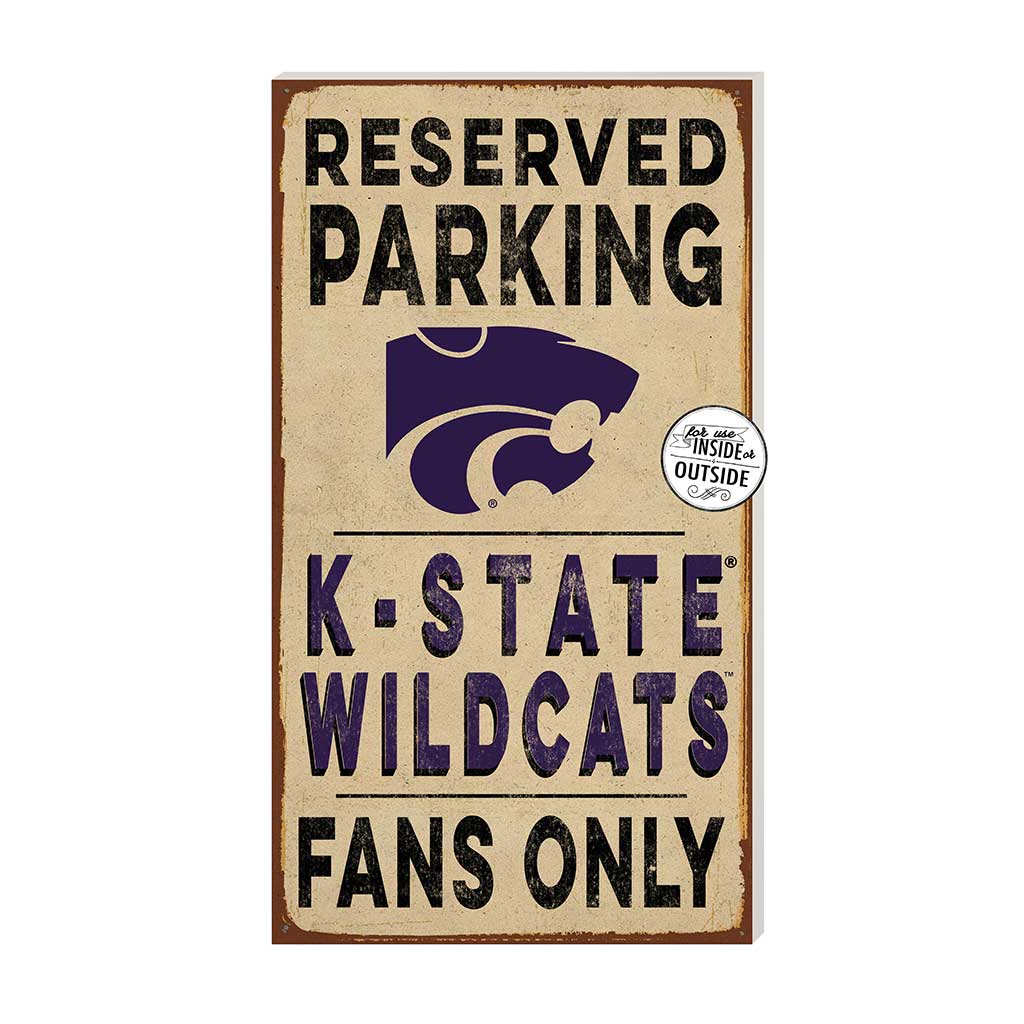 11x20 Indoor Outdoor Reserved Parking Sign Kansas State Wildcats