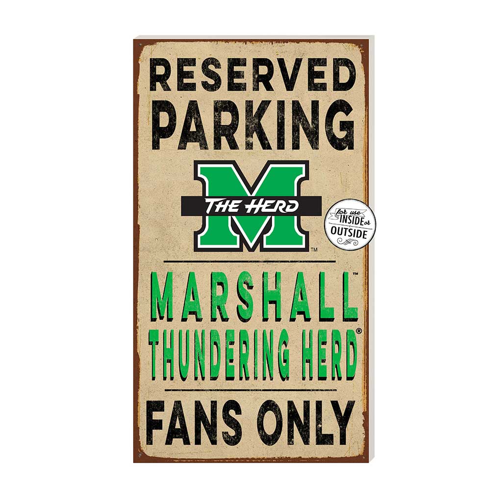 11x20 Indoor Outdoor Reserved Parking Sign Marshall Thundering Herd