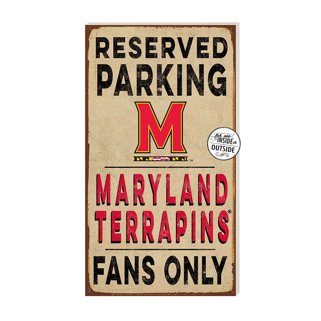 11x20 Indoor Outdoor Reserved Parking Sign Maryland Terrapins