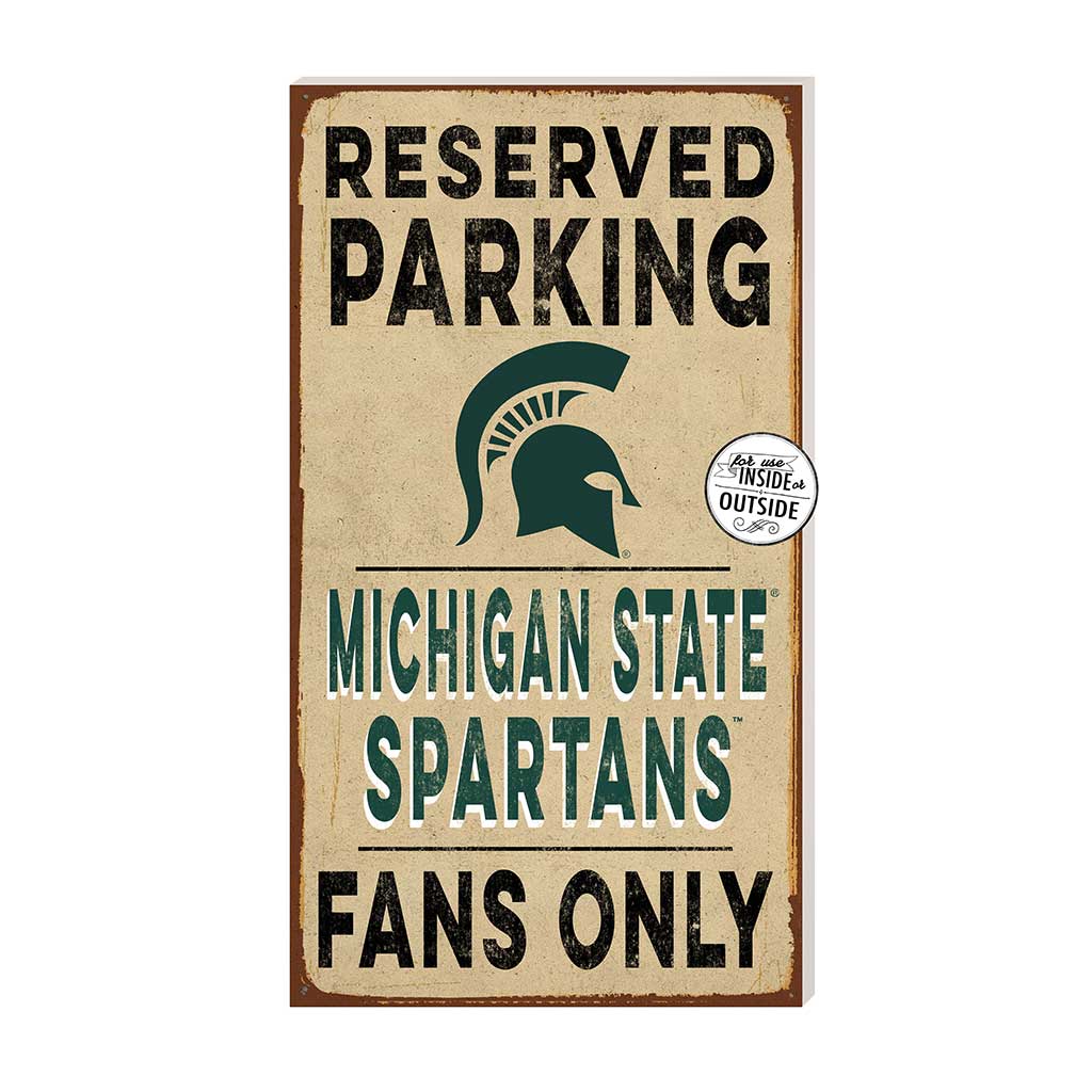11x20 Indoor Outdoor Reserved Parking Sign Michigan State Spartans