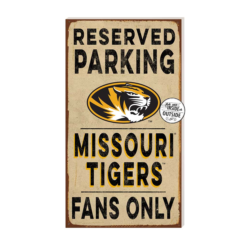 11x20 Indoor Outdoor Reserved Parking Sign Missouri Tigers