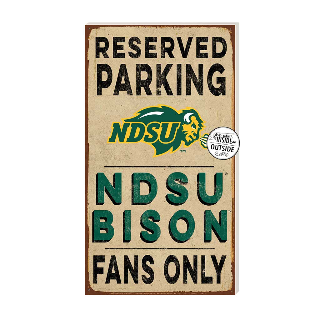 11x20 Indoor Outdoor Reserved Parking Sign North Dakota State Bison