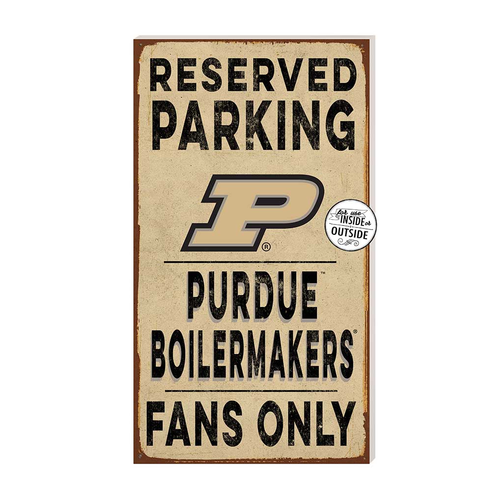 11x20 Indoor Outdoor Reserved Parking Sign Purdue Boilermakers