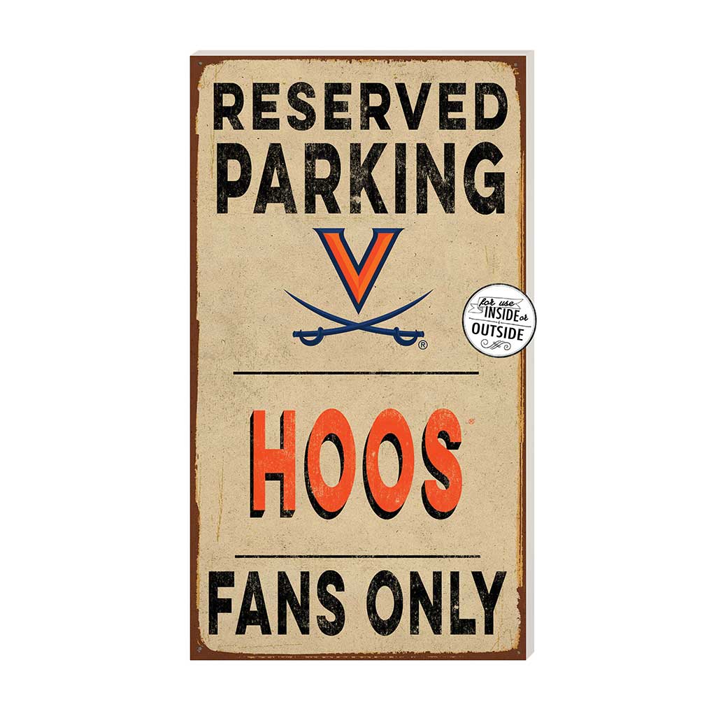 11x20 Indoor Outdoor Reserved Parking Sign Virginia Cavaliers