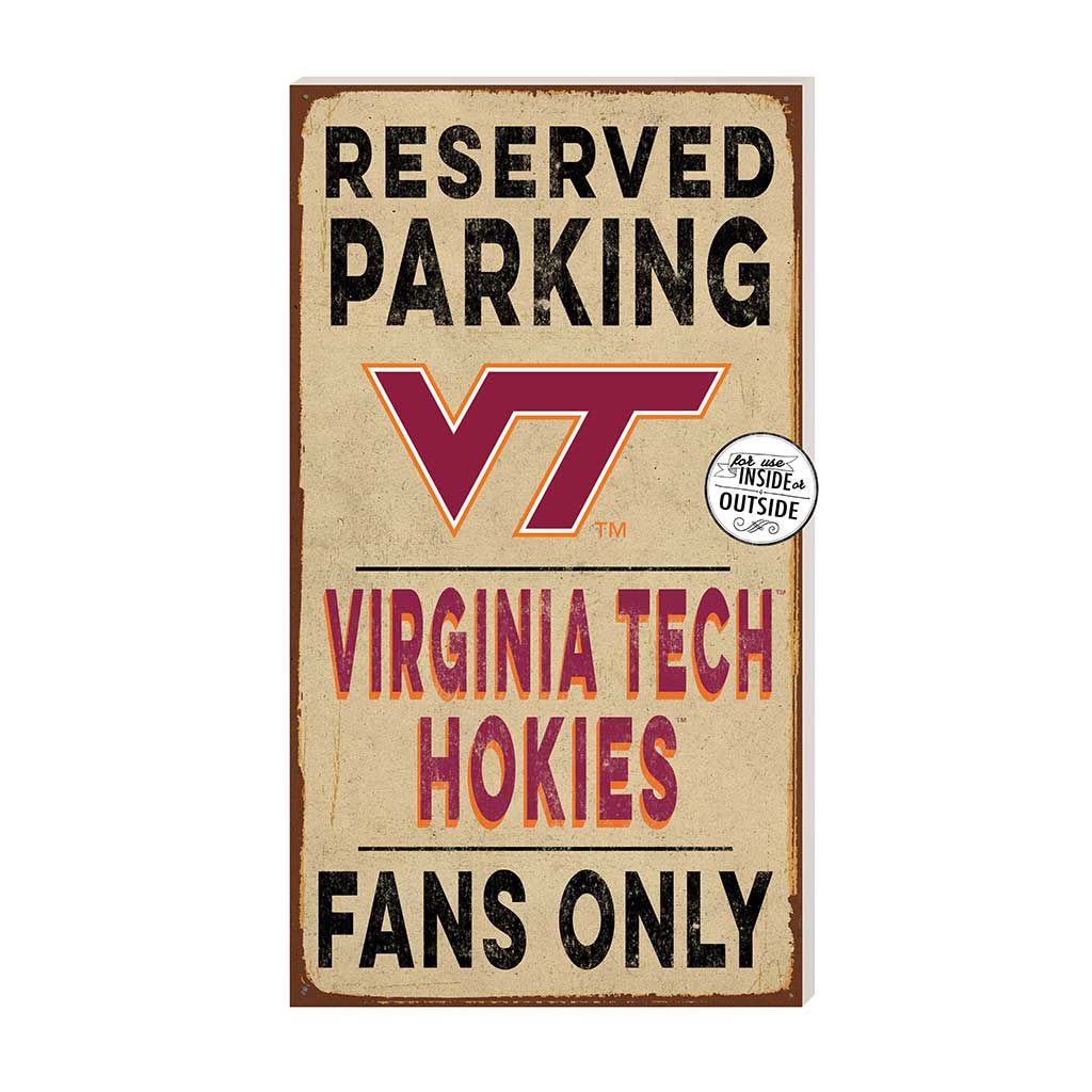 11x20 Indoor Outdoor Reserved Parking Sign Virginia Tech Hokies