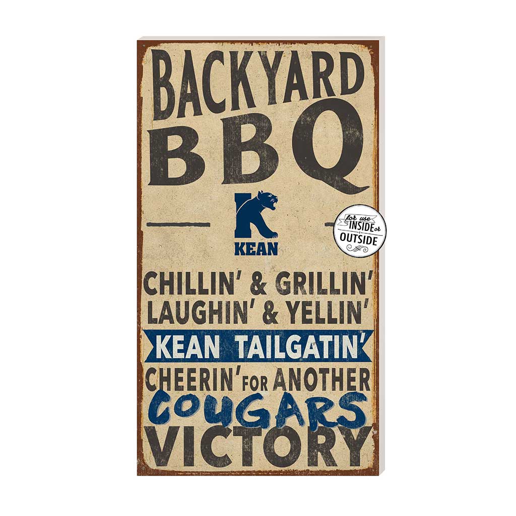 11x20 Indoor Outdoor BBQ Sign Kean University Cougars