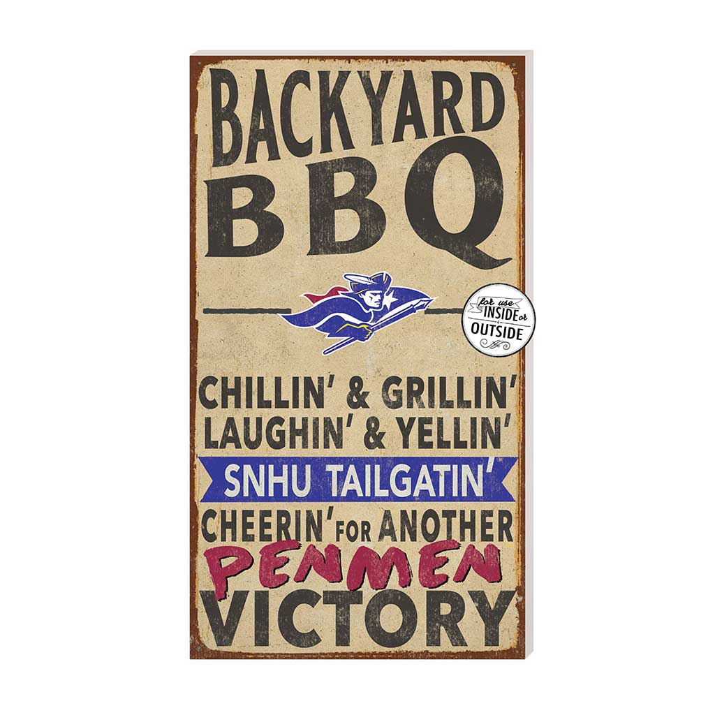 11x20 Indoor Outdoor BBQ Sign Southern New Hampshire University Penmen