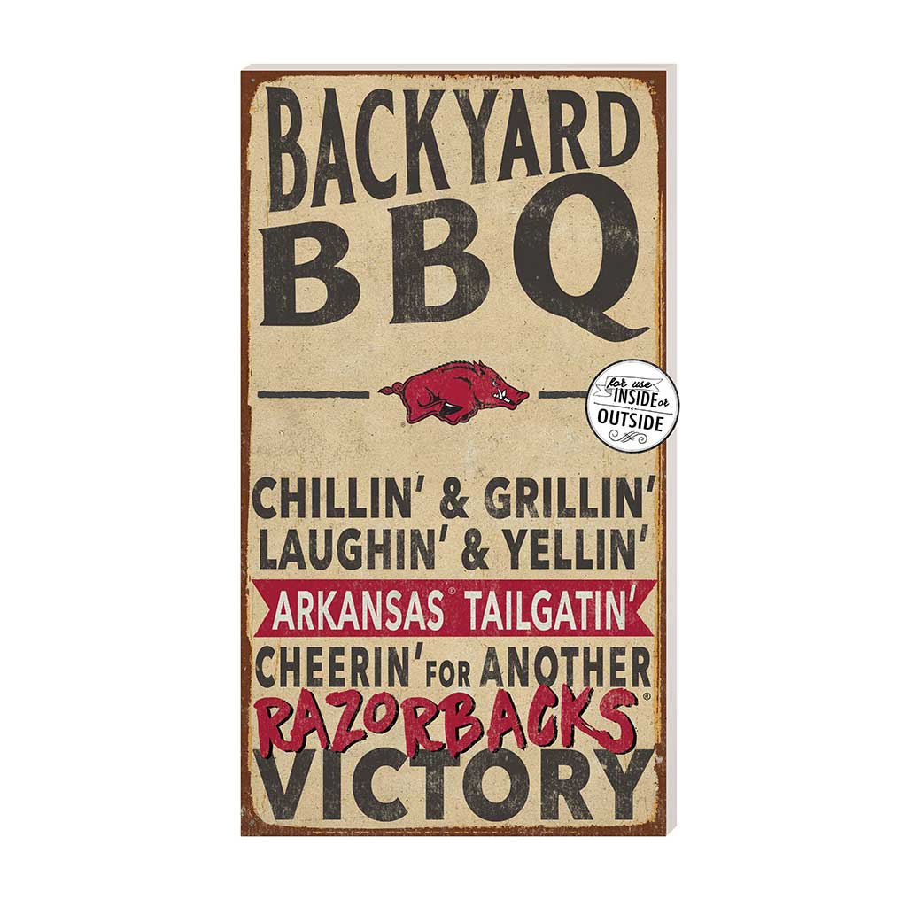 11x20 Indoor Outdoor BBQ Sign Arkansas Razorbacks