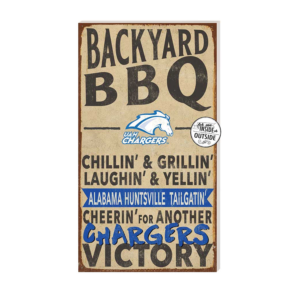 11x20 Indoor Outdoor BBQ Sign Alabama Huntsville Chargers