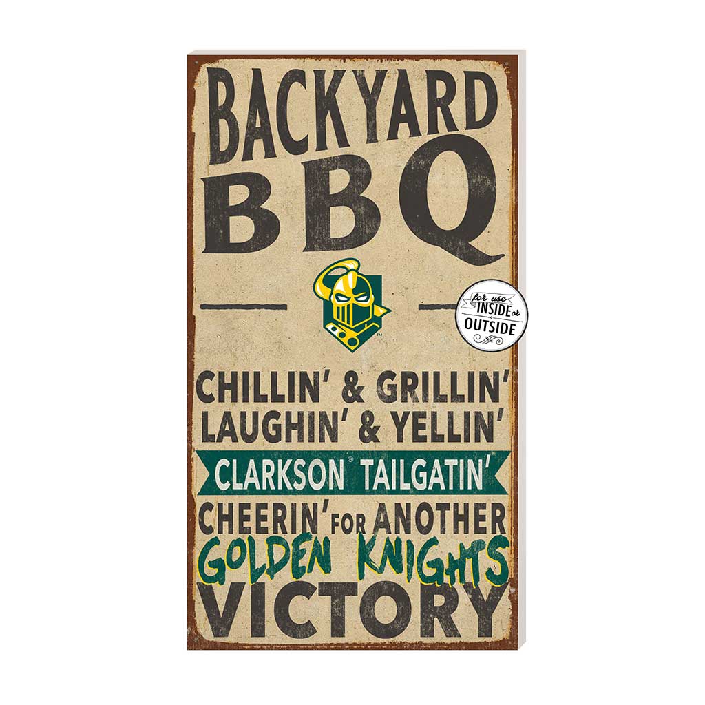 11x20 Indoor Outdoor BBQ Sign Clarkson University Golden Knights