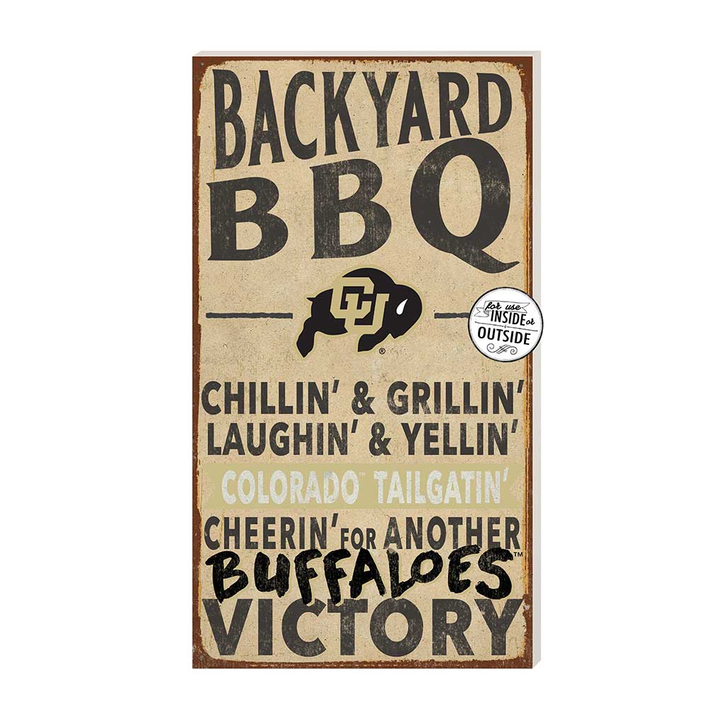 11x20 Indoor Outdoor BBQ Sign Colorado (Boulder) Buffaloes