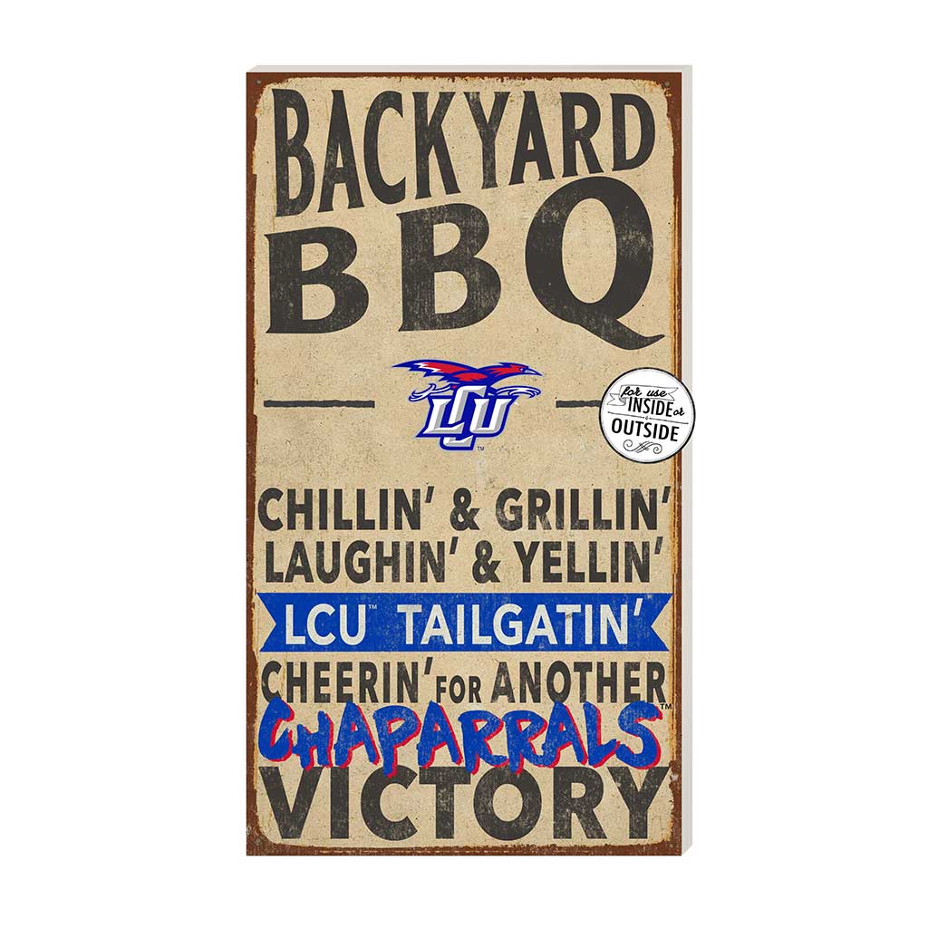 11x20 Indoor Outdoor BBQ Sign Lubbock Christian Chaparrals