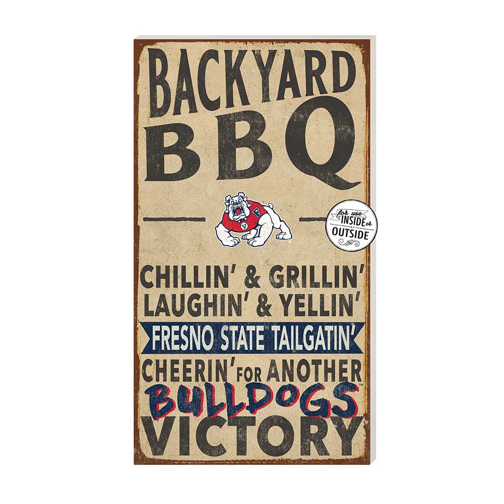 11x20 Indoor Outdoor BBQ Sign Fresno State Bulldogs