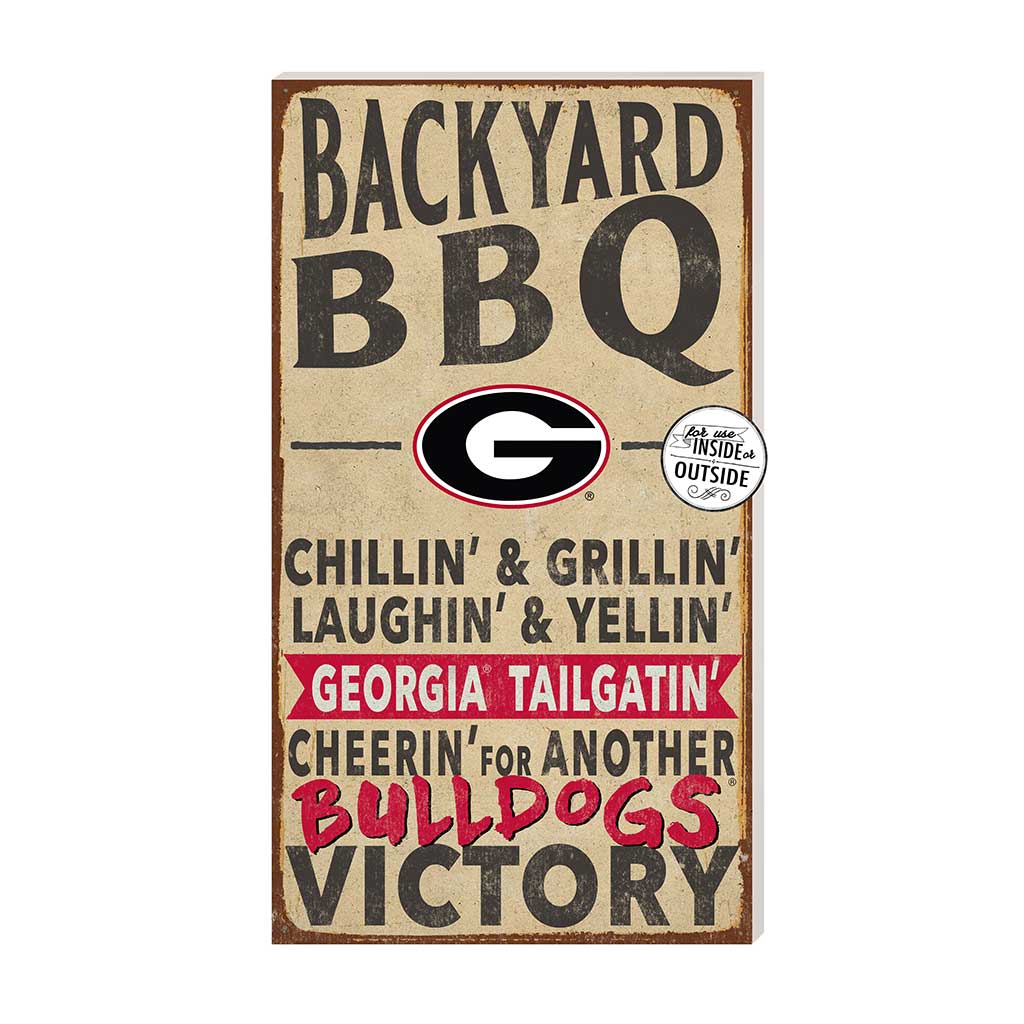 11x20 Indoor Outdoor BBQ Sign Georgia Bulldogs