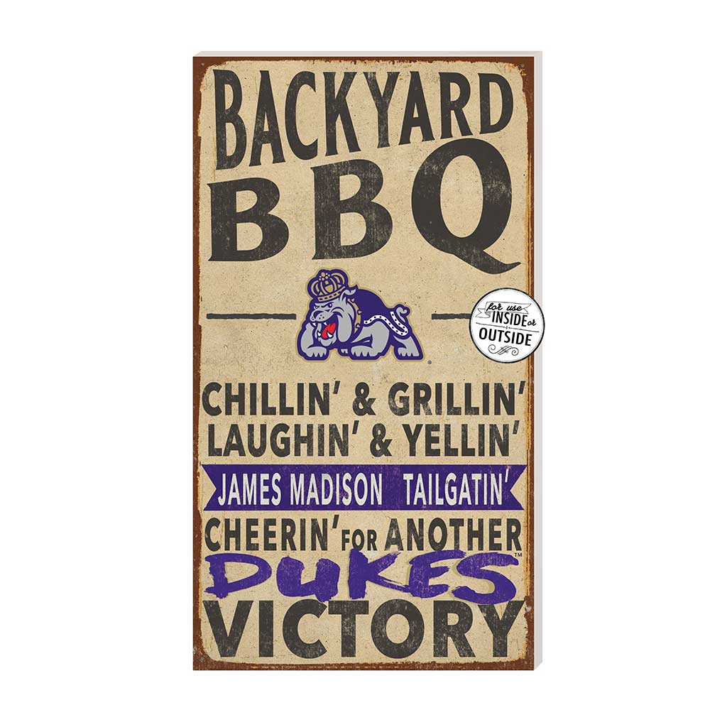 11x20 Indoor Outdoor BBQ Sign James Madison Dukes