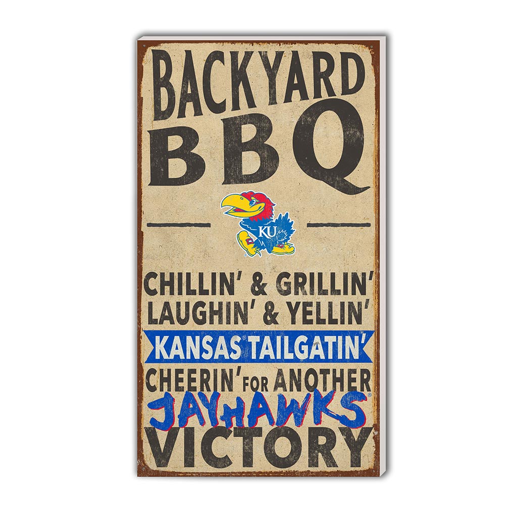 11x20 Indoor Outdoor BBQ Sign Kansas Jayhawks