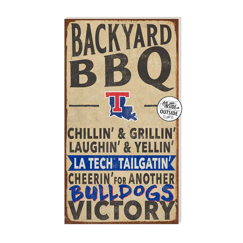 11x20 Indoor Outdoor BBQ Sign Louisiana Tech Bulldogs